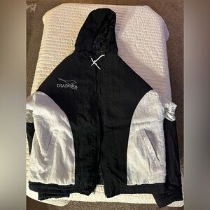 Diadora Black and White Jacket